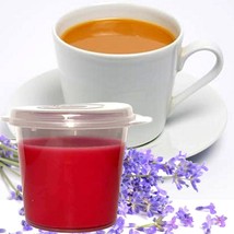 White Tea &amp; Lavender Scented Soy Wax Candle Melts Shot Pots, Vegan, Hand Poured - £12.83 GBP+