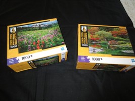 2 Nib 1000-Pc Big Ben 1000 Puzzles--MOUNT Rainier, Washington &amp; Seattle, Wa - £11.95 GBP