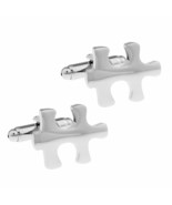 JIGSAW PUZZLE PIECE CUFFLINKS Game Autism Awareness NEW w GIFT BAG Weddi... - $11.95