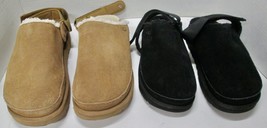 2 Pair Uggs Slip-Ons - Black Size 7.5, Tan Size 9 - Need Repair - $28.49