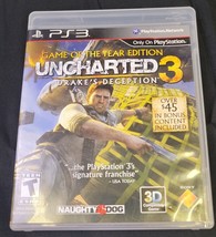 Uncharted 3: Drake&#39;s Deception (Playstation 3) PS3 Game of the Year Edition - £9.84 GBP
