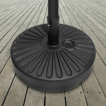 Patio Umbrella Base- 50 Pound Weighted Umbrella Holder Fill Water or Sand - £50.11 GBP