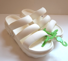 CROCS Mega Crush Platform Triple Strap Slides Sandals Chalk White Women ... - €34,13 EUR