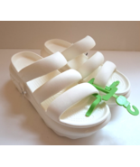 CROCS Mega Crush Platform Triple Strap Slides Sandals Chalk White Women ... - €34,13 EUR