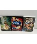 DISNEY LOT Of 3 Classic Disney Movies DVD Bambi II Meet Robinsons Tarzan... - $190.68 MXN