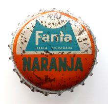 CORK BOTTLE CAP ✱ Fanta Naranja Vintage Soda Chapa Kronkorken Spain 60´s - £12.78 GBP