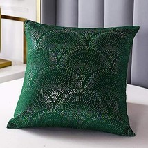 2Pack Throw Pillow Covers 18X18 Decorative Pillow Covers Home Soft Velvet GREEN - £12.45 GBP