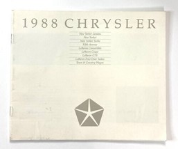 1988 Chrysler New York Landau Dealer Showroom Sales Brochure Guide Catalog - $9.45
