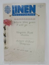 Linen Stitchery Gloria Pat Counted Cross Stitch Booklet Wedding Sampler Colonial - $8.90