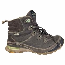 Ahnu Montana Hiking Boots Womens 6 Waterproof Brown Leather Vibram AF2422MLC - £37.88 GBP