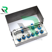 Dental Implant Mini Drivers Kit Universal Ratchet Wrench Hex Screws 8 Pcs - £47.95 GBP