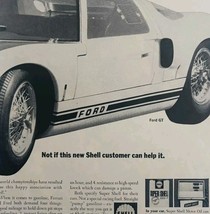 1965 Ford GT Sebring Race Shell Motor Oil Advertisement Automobilia DWLL7 - €21,60 EUR