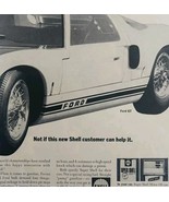 1965 Ford GT Sebring Race Shell Motor Oil Advertisement Automobilia DWLL7 - $34.25 CAD