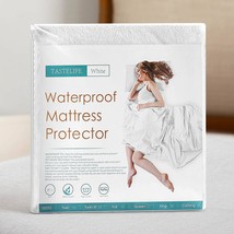 One Pack Of Tastelife Queen Size 100% Waterproof Mattress Protector Cotton Terry - £32.19 GBP