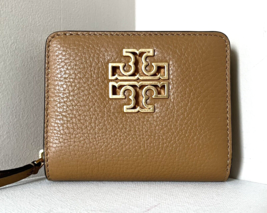 New Tory Burch Britten Bifold Leather Wallet Tiramisu - £90.32 GBP