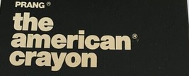 The American Crayon Set by Prang Vintage Dixon Collectible Non Toxic - £6.37 GBP