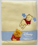 Disney Winnie The Pooh Embroidered Baby Blanket 30 x 40 in. 100% Polyest... - $9.59 CAD