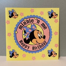 Vintage Gibson Disney Minnie Mouse Happy Birthday Stickers - £3.92 GBP