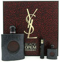 Yves Saint Laurent Black Opium Perfume 3.0 Oz Eau De Parfum Spray 3 Pcs Gift Set image 3