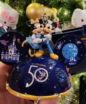 NWT Disney Ears Hat Ornament 50th Anniversary Walt Disney World Light Up Mickey - £79.24 GBP