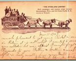 The Overland Stage Stagecoach Encampment WY &amp; Union Pacific RR Postcard ... - $27.67