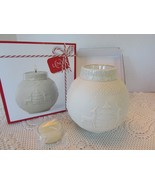 LENOX HOLIDAY NORDIC ORNAMENTAL GLOW VOTIVE CANDLE HOLDER EMBOSSED NEW I... - £11.79 GBP