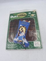 Bucilla Christmas Heirloom Kit 82313 Jeweled Stitched Stocking 18&quot; Long NATIVITY - $20.33