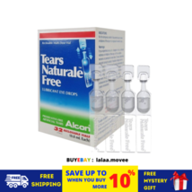 2 X Alcon Tears Naturale Free Lubricant Dry Eye Drops 32 Vials (0.8ml/each) - £27.14 GBP