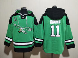 A.J. Brown Kelly Green Lace-Up Pullover Jersey Hoodie  - $59.25