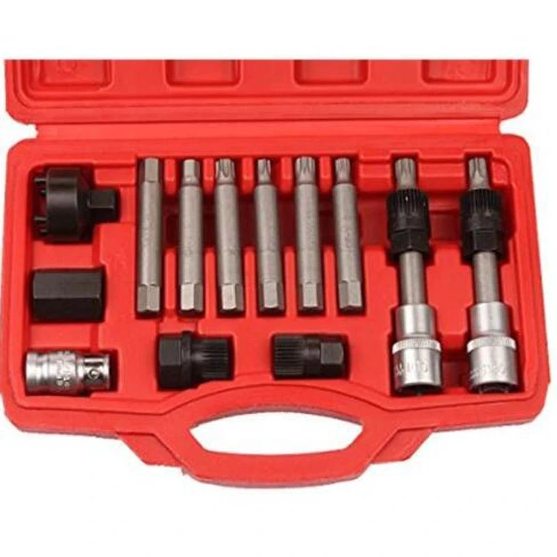 Car Generator Belt Pulley Removal Tool Set for Volkswagen Audi Volvo BMW - 13P - £37.39 GBP