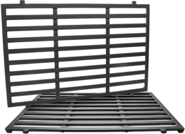 Grill Cooking Grates Grid 2-Pack Cast Iron 17.25&quot; For Weber Spirit E310 E320 700 - £51.64 GBP