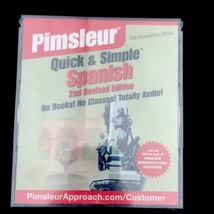 Pimsleur Quick and Simple Spanish 8 Lessons on 4 CDs 2nd Revised Edition New - £9.67 GBP