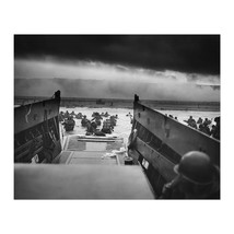 1944 Into The Jaws of Death D-Day Normandy Landing of US Army Troops Photo Print - £13.41 GBP+