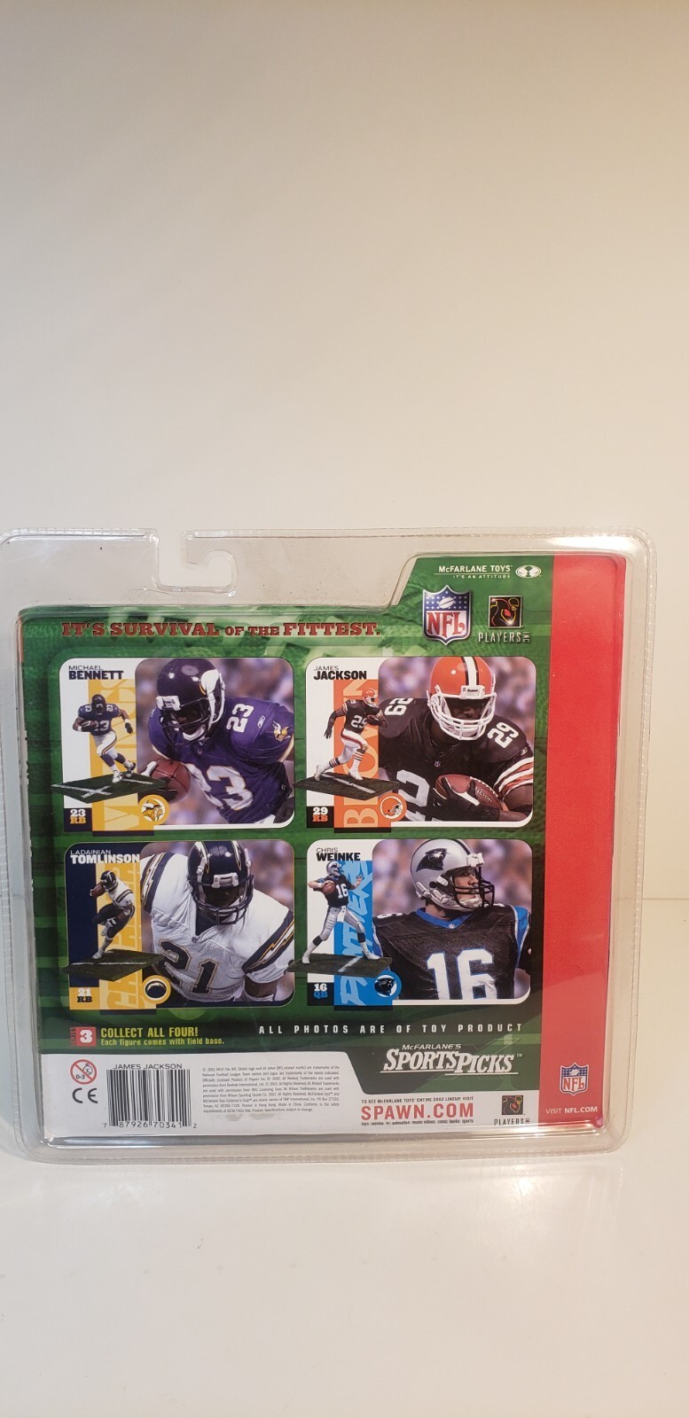 James Jackson McFarlane Series 3 Cleveland Browns 2002 NEW Item image 7