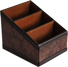 PU Leather Remote Control Holder Storage Container for TV Remote Phone C... - $336.52 MXN