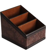 PU Leather Remote Control Holder Storage Container for TV Remote Phone C... - $334.52 MXN