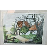 VTG  Paris Etching Society Print End Of Village- Signed R Baruaip- Circa... - £299.82 GBP