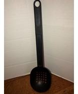 Vintage T-Fal Black Nylon Slotted Spoon 13&quot; - $13.66 CAD