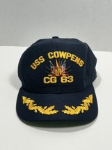 Vintage New Era USS Cowpens CG 63  Hat/Cap snapback U.S Navy Med/ Large ... - £23.05 GBP