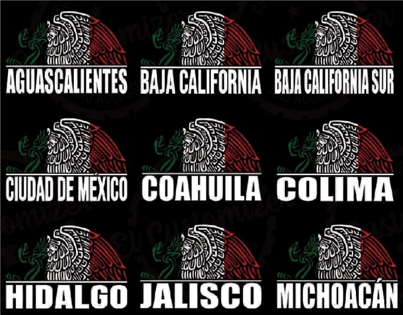 Mexico Mexican States Vinyl Decal Sticker - Proud to be Mexican Sticker ... - $0.99
