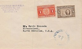 Tegucigalpa Honduras ~ Rotaria-Rotary~ 1940s-STAMPS~ Abdeckung - £5.90 GBP