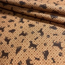 Cats and Dogs Checked Fabric by VIP Cranston 100% Cotton 3/4 YARD x 44” wide - £6.55 GBP