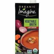 Imagine Organic Vegetable Broth, Low Sodium, 32 oz - £11.31 GBP