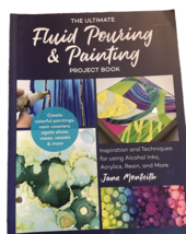 Book Fluid Pouring Painting Projects Alcohol Ink Acrylics Resin Crafts Technique - £13.07 GBP