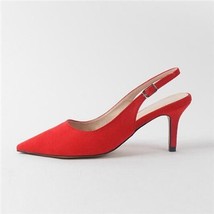 Spring Summer Slingback Pumps Shoes Sexy Pointed Toe Buckle High Heels Shoes Sum - £37.61 GBP