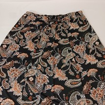 Cato Elastic Waist Women's 14/18W Multicolor Paisley Flower Midi Pull-On Skirt image 5