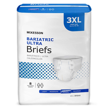 Ultra Bariatric Brief 3XL, BRBAR, Heavy Absorbency, 8 Ct - £22.57 GBP