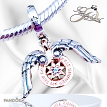 Pandora Celestial Compass Angel Wings Dangle Charm US SELLER - $752.71 MXN