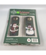 Vintage Christmas Embroidery Sewing Kit - Santa &amp; Snowman Door Knob Cove... - £3.05 GBP