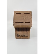 Cutco Wood 8 Slot Knife Block Honey Oak Made in USA - $270.54 MXN